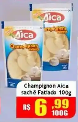 Supermercado Kibe Champignon aica sachê fatiado oferta