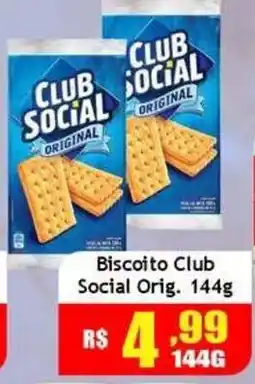Supermercado Kibe Biscoito club social orig. oferta