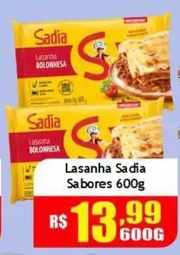 Supermercado Kibe Lasanha sadia sabores oferta