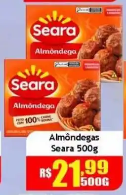 Supermercado Kibe Almôndegas Seara oferta