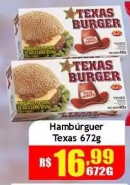 Supermercado Kibe Hambúrguer texas oferta