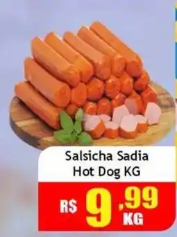 Supermercado Kibe Salsicha Sadia Hot Dog KG oferta