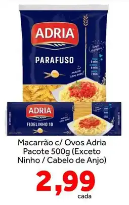 Shibata Supermercados Macarrão c/ Ovos Adria oferta