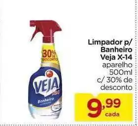 Carrefour Bairro Limpador P Banheiro Veja X-14 30% De Desconto 500ml oferta