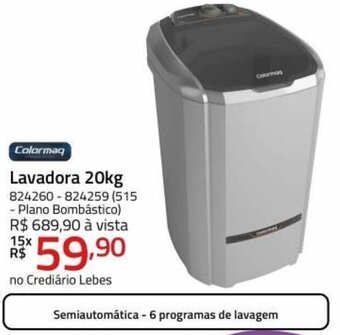 Colormaq Lavadora 20kg