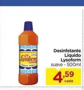 Carrefour Bairro Desinfetante Líquido Lysoform 500ml oferta