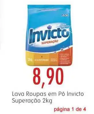 Lava Roupas Em Pó Invicto Superação 2kg