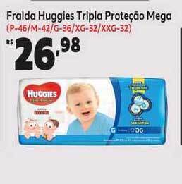 GoodBom Fralda Huggies Tripla Proteção Mega oferta