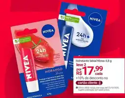 Lojas Americanas Nivea - hidratante labial oferta