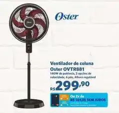 Sam's Club Oster - ventilador de coluna over881 oferta