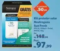 Su fresh - kit protetor solar neutrogena