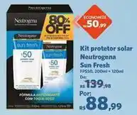 Sam's Club Neutrogena - kit protetor solar sun fresh oferta