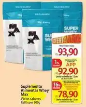 Atacadão Super - suplemento alimentar whey max oferta