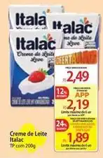 Atacadão Italac - creme de leite oferta