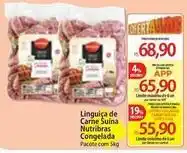 Atacadão Pacote - linguiça de carne suina nutribras congelada oferta