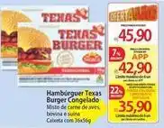 Atacadão Texas - hamburguer burger congelado oferta
