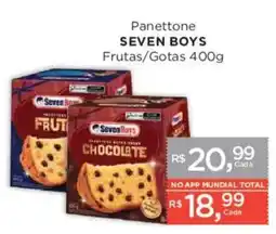 Supermercados Mundial Panettone seven boys frutas/gotas oferta
