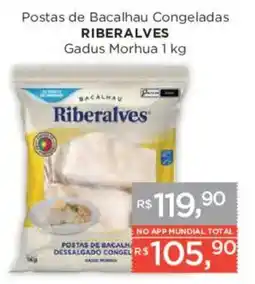Supermercados Mundial Postas de Bacalhau Congeladas Riberalves oferta