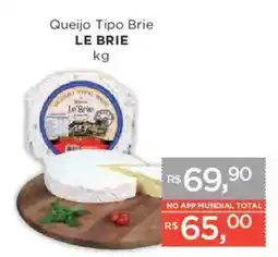 Supermercados Mundial Queijo tipo brie le brie oferta