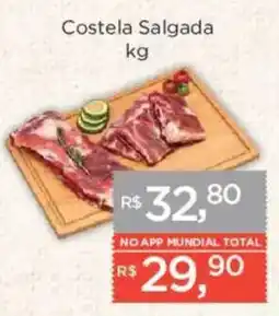 Supermercados Mundial Costela Salgada oferta
