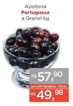 Supermercados Mundial Azeitona Portuguesa a Granel kg oferta