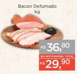 Supermercados Mundial Bacon Defumado oferta