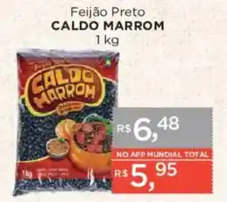 Supermercados Mundial Feijão preto caldo marrom oferta