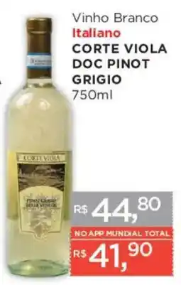 Supermercados Mundial Vinho branco italiano corte viola doc pinot grigio oferta