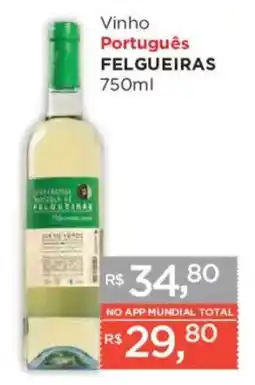 Supermercados Mundial Vinho Português Felgueiras oferta