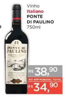 Supermercados Mundial Vinho Italiano Ponte Di Paulino oferta