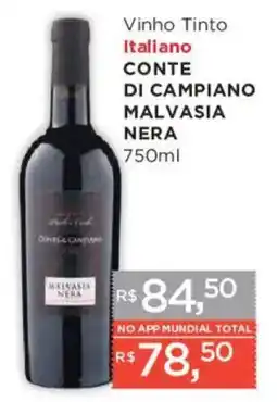 Supermercados Mundial Vinho Tinto Italiano Conte Di Campiano Malvasia Nera oferta