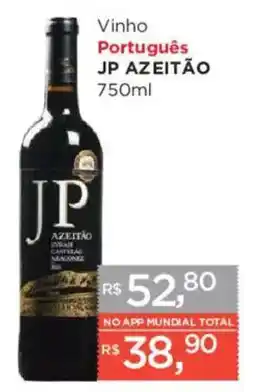 Supermercados Mundial Vinho Português JP AZEITÃO oferta