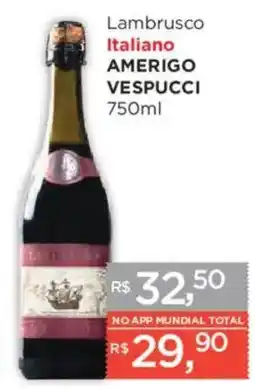 Supermercados Mundial Lambrusco italiano amerigo vespucci oferta