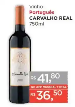 Supermercados Mundial Vinho Português Carvalho Real oferta