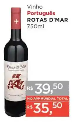 Supermercados Mundial Vinho Português Rotas D'Mar oferta