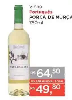 Supermercados Mundial Vinho Português Porca de Murça oferta