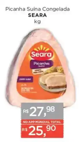 Supermercados Mundial Picancha suína congelada oferta