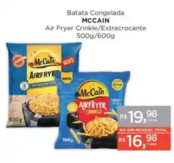 Supermercados Mundial Batata congelada mccain air fryer crinkle/extra crocante oferta