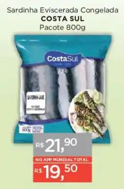 Supermercados Mundial Sardinha Eviscerada Congelada oferta