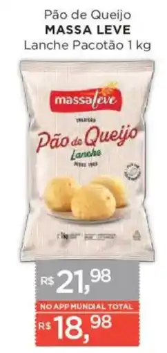 Supermercados Mundial Pão de Queijo Massa Leve oferta
