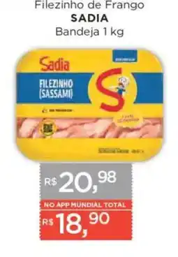 Supermercados Mundial Fileinho de Frango SASSAMI oferta