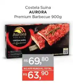 Supermercados Mundial Costela Suína Aurora Premium Barbecue oferta