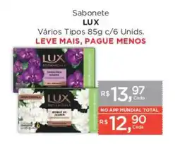 Supermercados Mundial Sabonete lux oferta