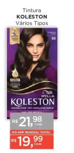 Supermercados Mundial Tintura Koleston Vários Tipos oferta