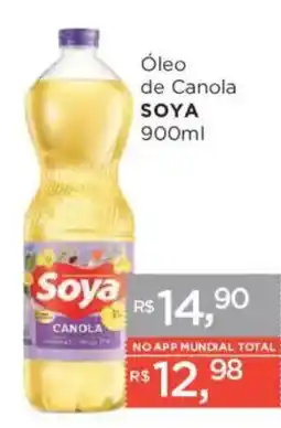 Supermercados Mundial Óleo de canola soya oferta