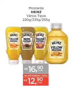 Supermercados Mundial Mostarda heinz vários tipos oferta