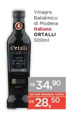 Supermercados Mundial Vinagre Balsâmico di Modena Italiano Ortalli oferta
