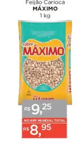 Supermercados Mundial Feijão Carioca Máximo oferta