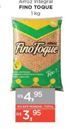 Supermercados Mundial Arroz integral fino toque oferta