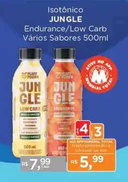 Supermercados Mundial Isotônico jungle endurance/low carb oferta